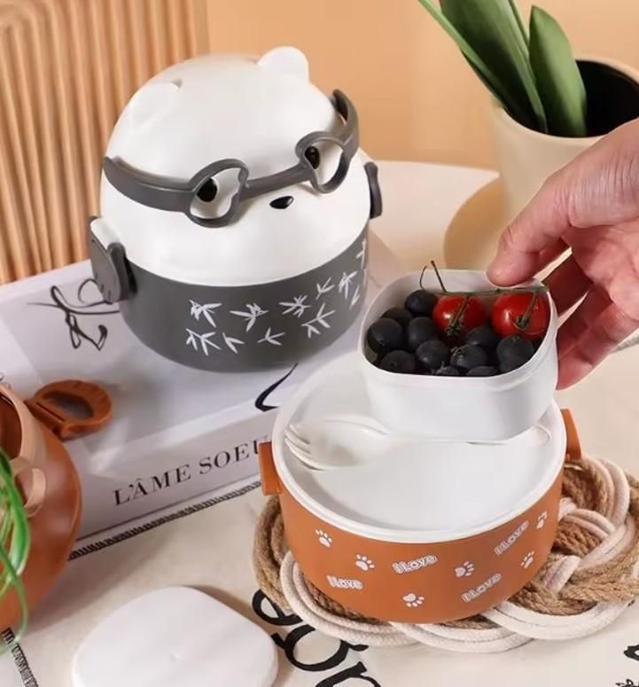 Unique Teddy Cartoon Tiffin Box