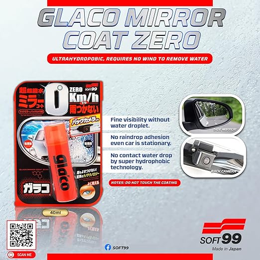 Glaco Mirror Coat Rain Repellent 100ml